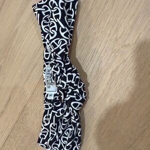 Hermès Dark Navy and White Headband M